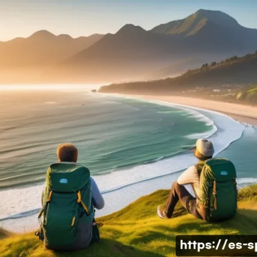 남해 금산 보리암 일출 - A breathtaking sunrise scene over a serene coastal landscape with a blend of majestic mountains and ...